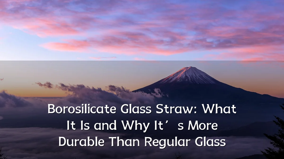 Borosilicate Glass Straw: What It Is and Why It’s More Durable Than Regular Glass