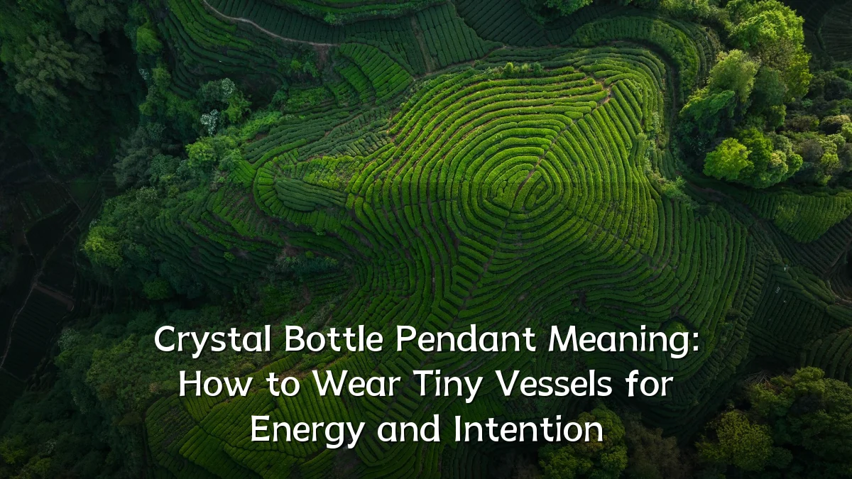 Crystal Bottle Pendant Meaning: How to Wear Tiny Vessels for Energy and Intention