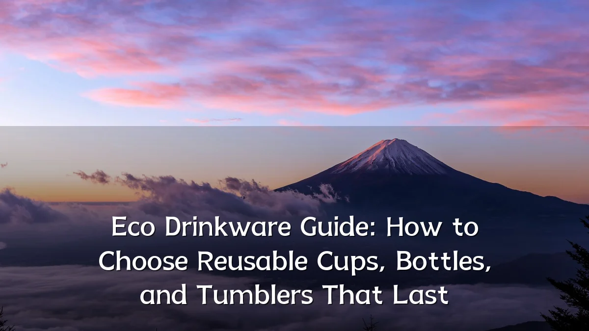 Eco Drinkware Guide: How to Choose Reusable Cups, Bottles, and Tumblers That Last