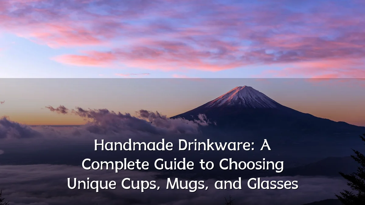 Handmade Drinkware: A Complete Guide to Choosing Unique Cups, Mugs, and Glasses
