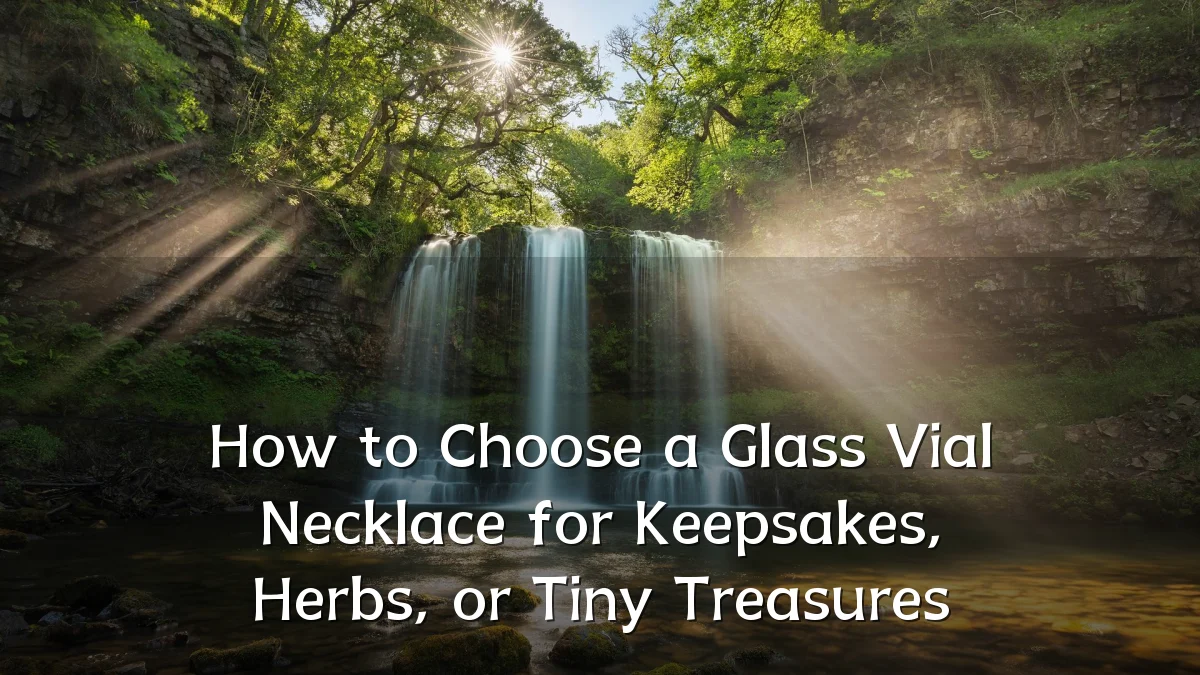 How to Choose a Glass Vial Necklace for Keepsakes, Herbs, or Tiny Treasures