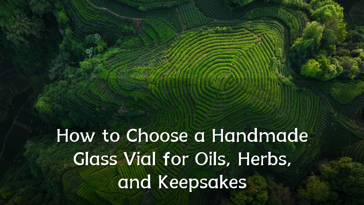 How to Choose a Handmade Glass Vial for Oils, Herbs, and Keepsakes