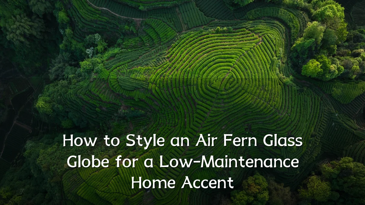 How to Style an Air Fern Glass Globe for a Low-Maintenance Home Accent