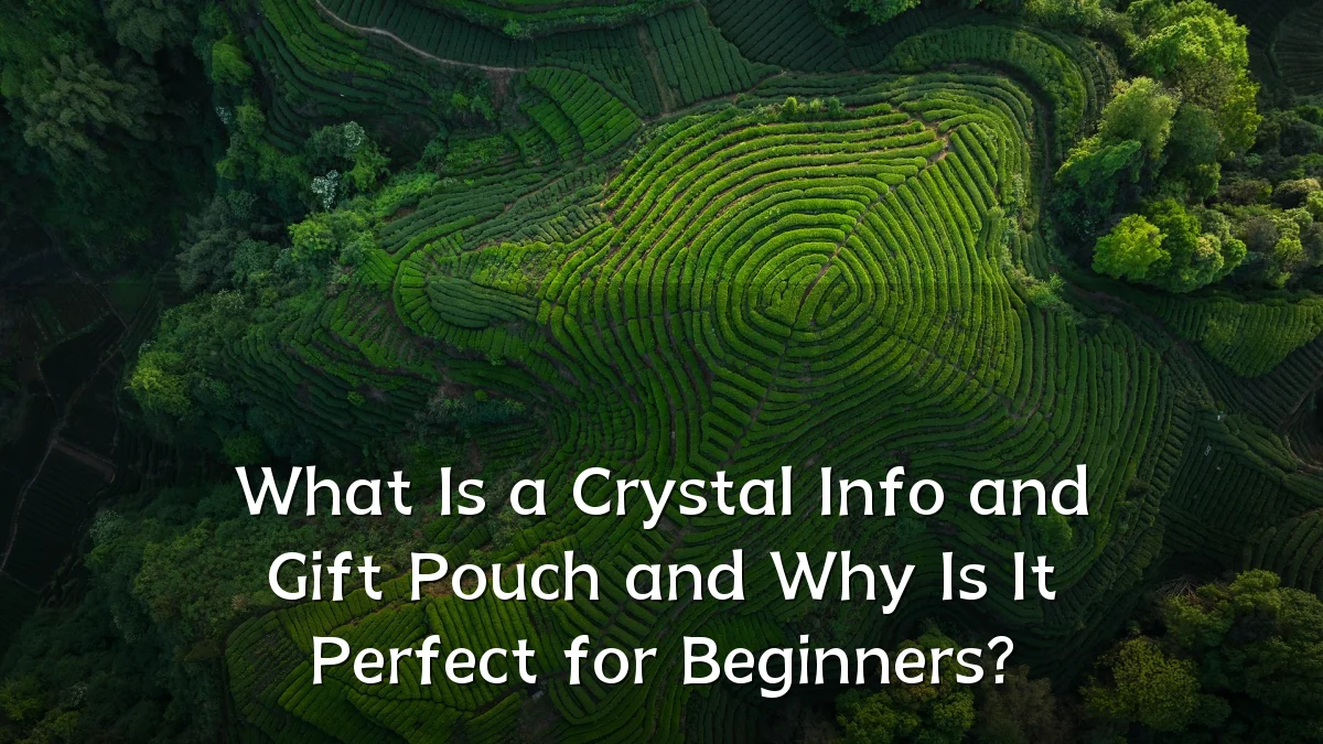What Is a Crystal Info and Gift Pouch and Why Is It Perfect for Beginners?
