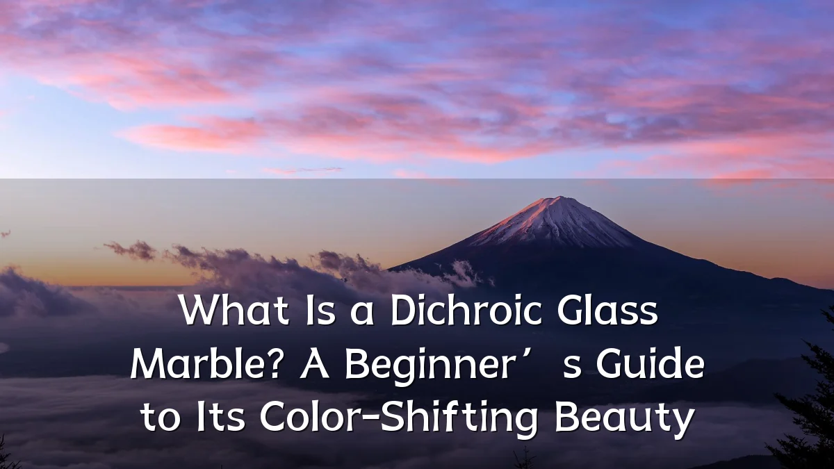 What Is a Dichroic Glass Marble? A Beginner’s Guide to Its Color-Shifting Beauty