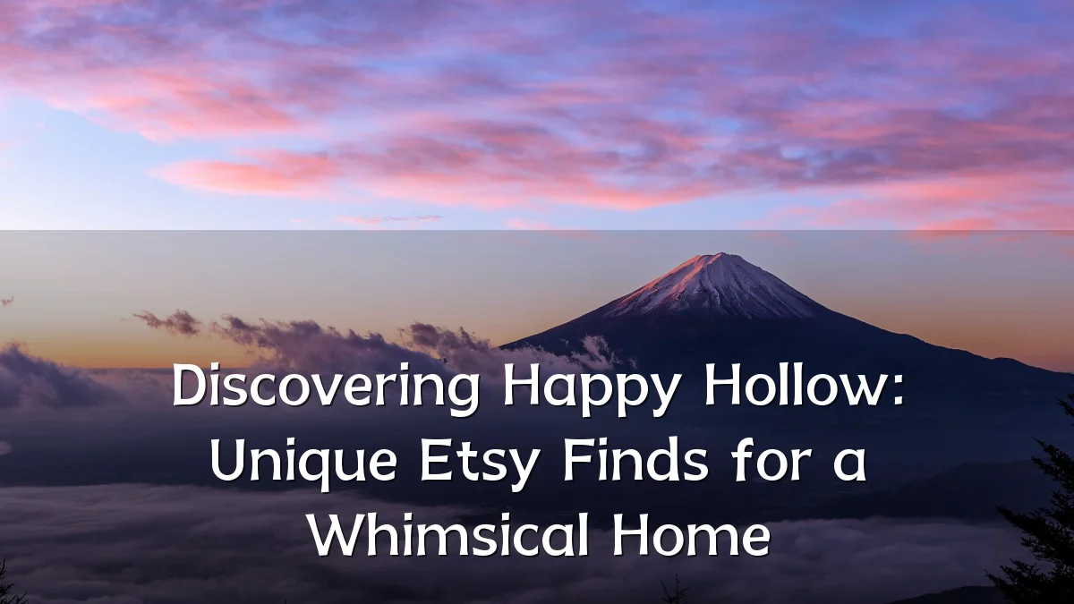 Discovering Happy Hollow: Unique Etsy Finds for a Whimsical Home
