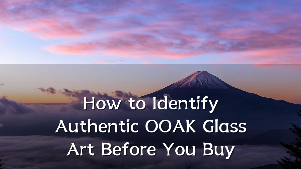 How to Identify Authentic OOAK Glass Art Before You Buy