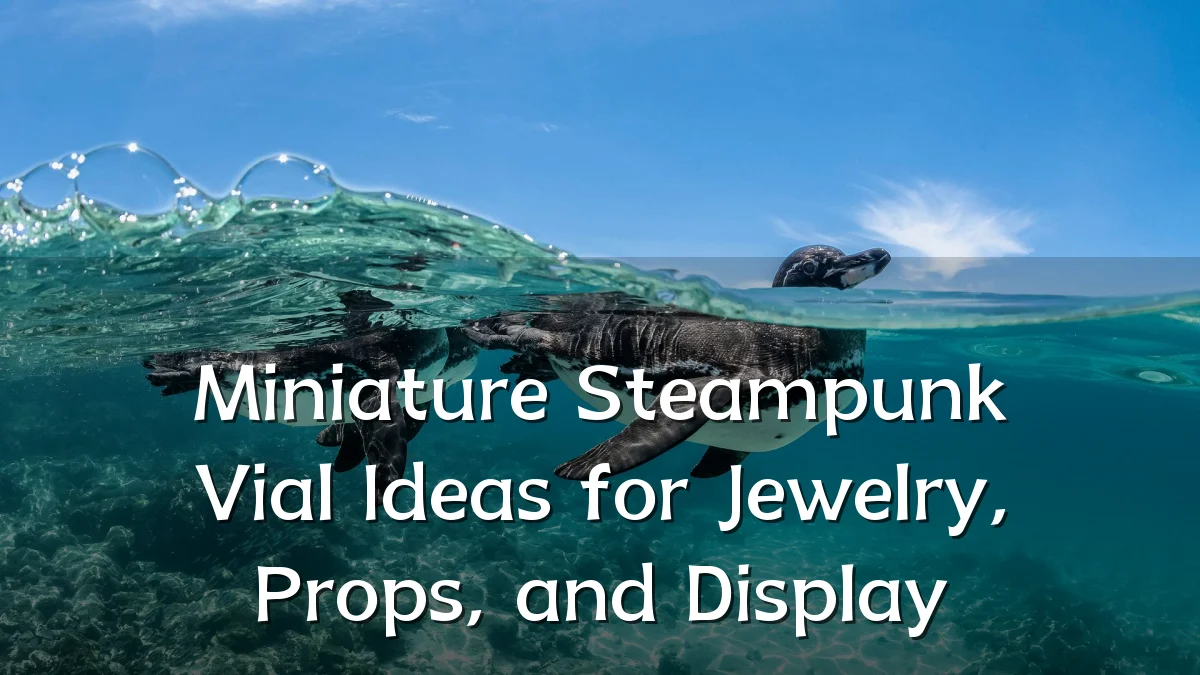 Miniature Steampunk Vial Ideas for Jewelry, Props, and Display
