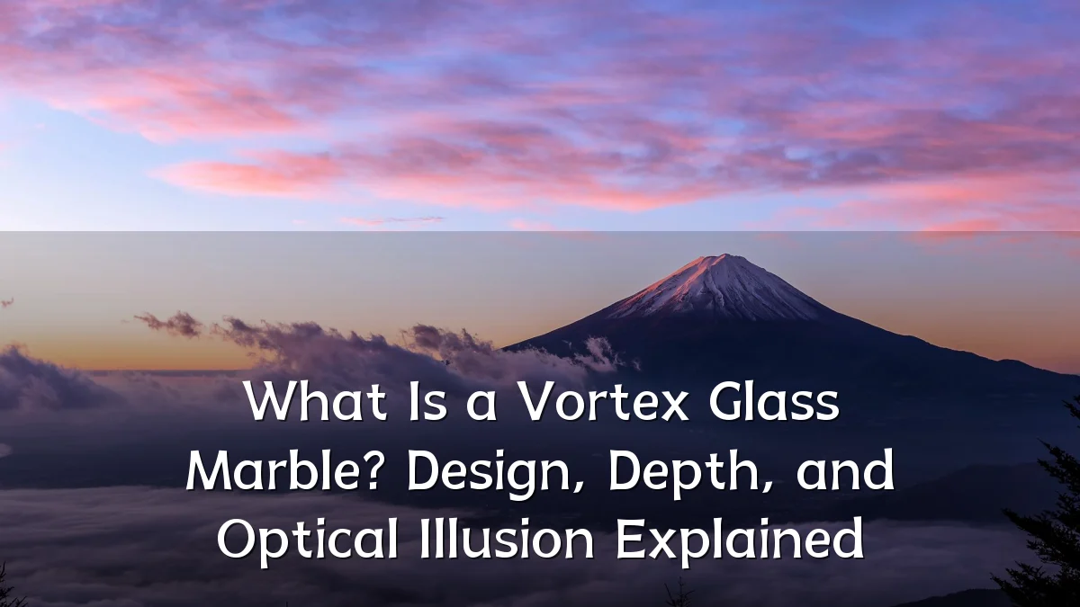 What Is a Vortex Glass Marble? Design, Depth, and Optical Illusion Explained